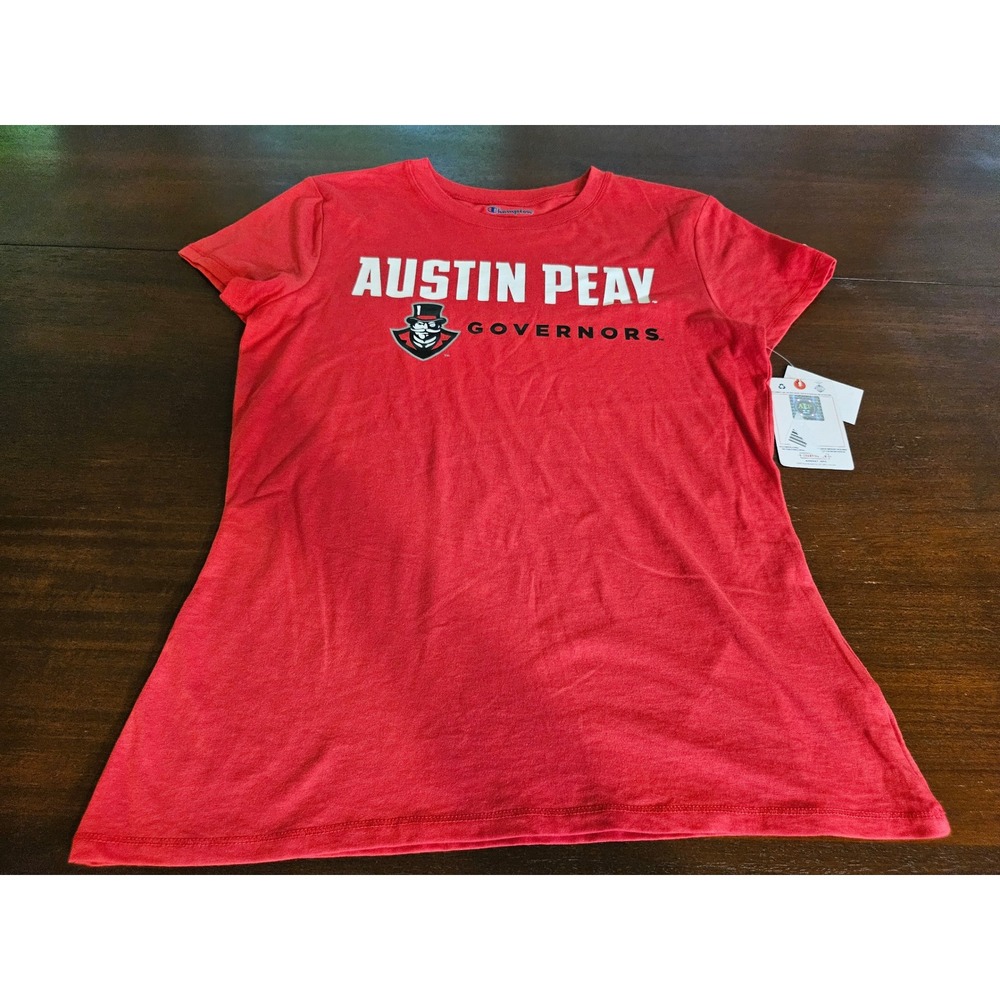 Champion T-Shirt Women Small Red Austin Peay Governors Collegiate Graphic Tee